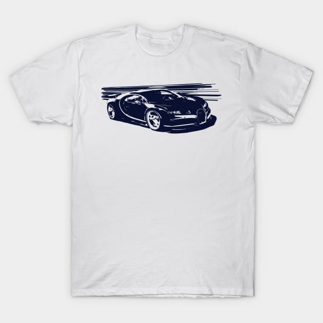 hypercar shirt T-Shirt by retroracing